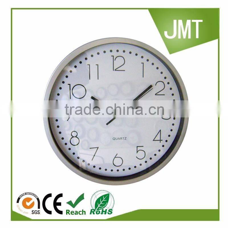 10'' Round plastic quartz wall mounted clock