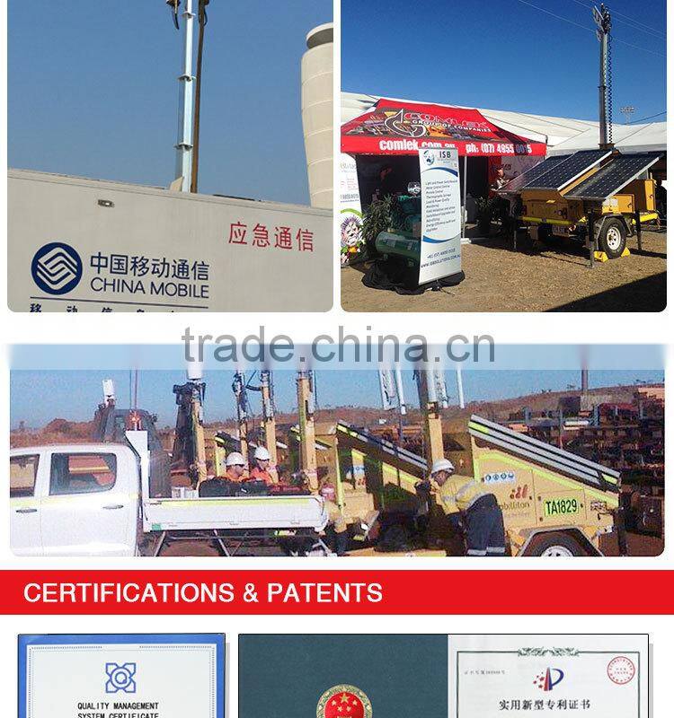 Mobile Telecommunication Tower and Telescopic Antenna Mast