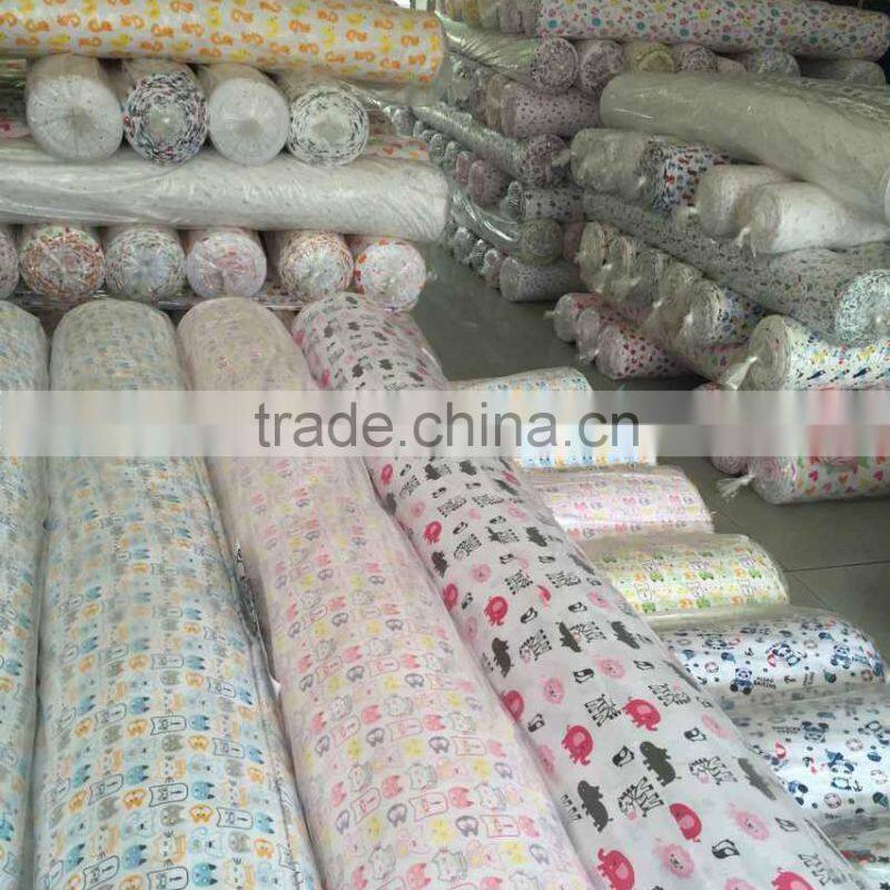 100% bamboo 100% spun polyester single jersey knitted fabric