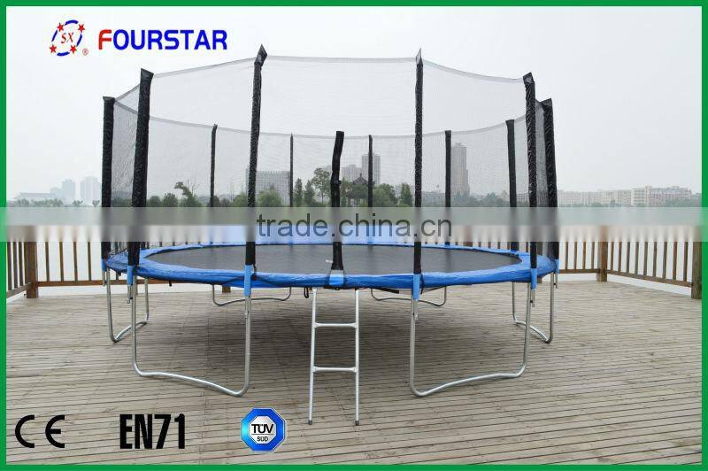 SX-FT(E) high quality gymnastic combo outdoor fitness trampoline with enclosure and ladder