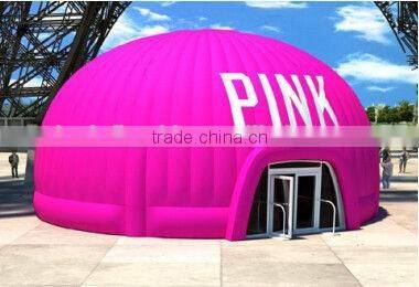 pink inflatable dome tent Inflatable marquee advertising Inflatable igloo tent