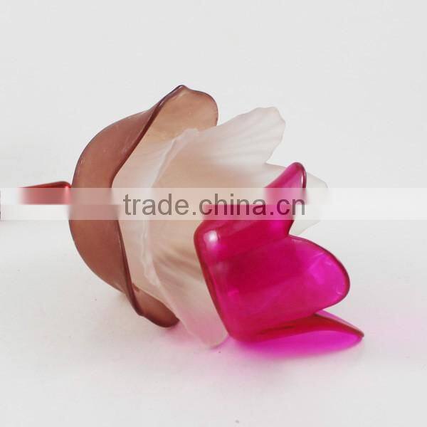 2016Hot sellfiower star shape glass candle holder