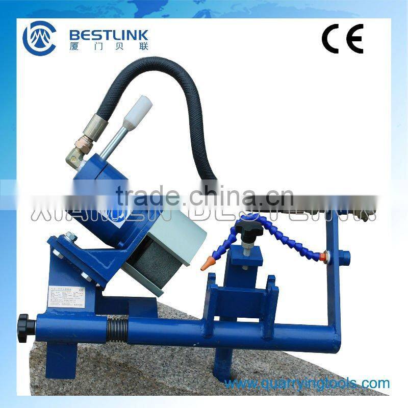 Pneumatic integral drill steel grinding machine and diamond grinding wheels
