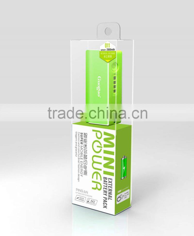 High safety cheap price fast charge power bank 2600mAh