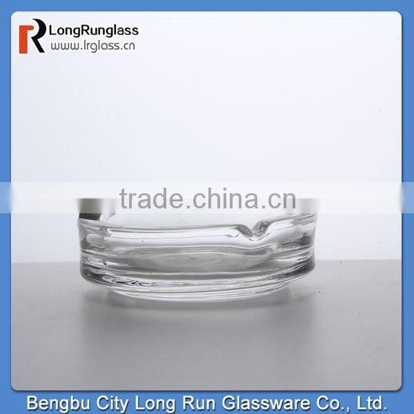 LongRun 90g round transparent cigarettes glass ashtray glassware wholesale