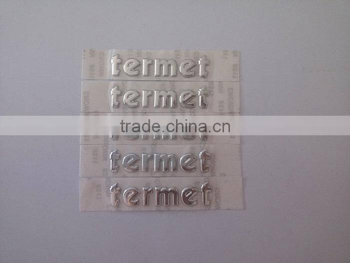 High quality self adhesive customized metal sticker