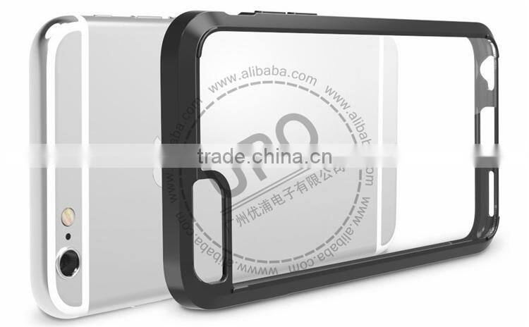 For iPhone 6 6s 7 Case,Hard back plastic PC+Tpu Crystal Clear Hard Phone Case