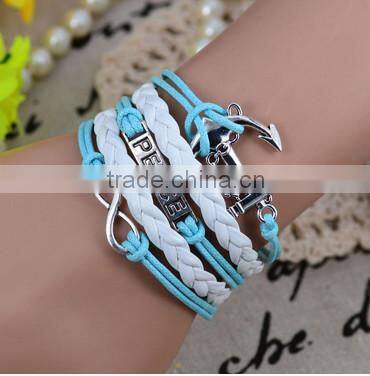 Woven fashion wrap handmade bracelet