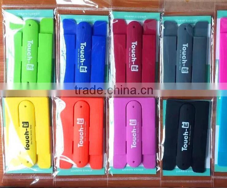 newest factory touch-c sticker silicone mobile phone stand