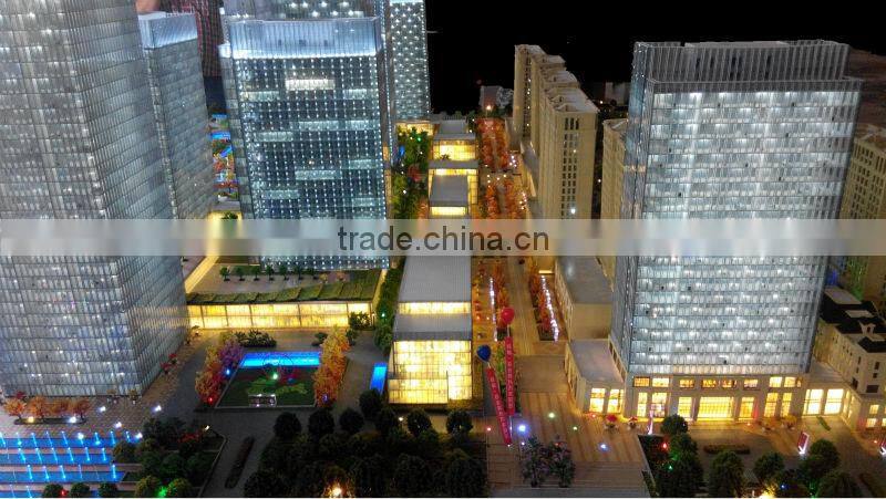 Miniature building scale model with lighting system for exhibition/customize miniature model making