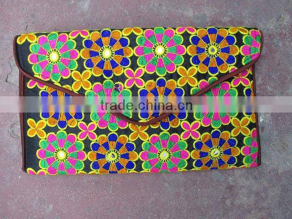 Latest 2015 Indian Banjara Clutch Bag/Vintage Banjara Bag tribal Emdroidered Hand Bag