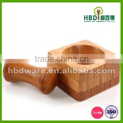 Bamboo mortar and pestle set wholesales