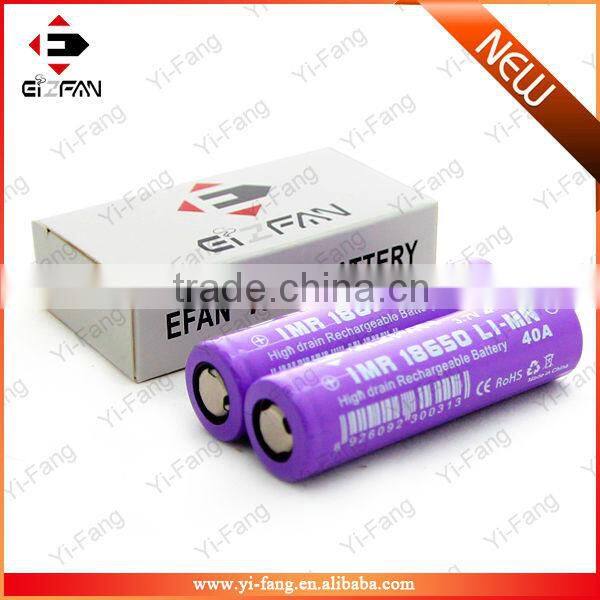 high drain battery EFAN 40AMP 18650 2000mAh 3.7v 3.6 volt battery Most Powerful for e bike battery china