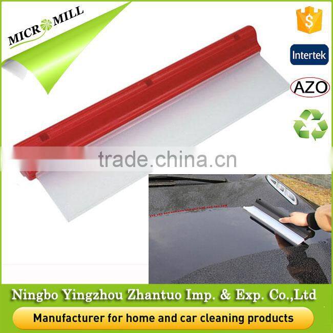 Car rubber squeegee card with short handle