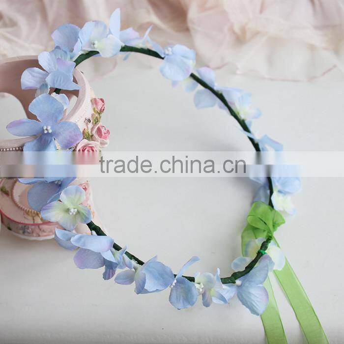White Flower Head Wreath Garland For Wedding Prom Party And Christmas Decoration