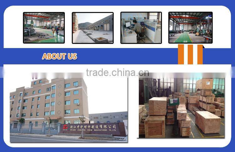 D51/80 design conical twin screw for artificial marble plastic