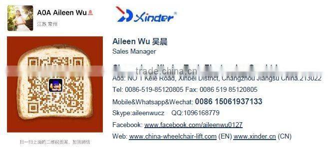 WL-T Rotating Electric Hydraulic Coach Wheelchair Lift for Tourist Bus