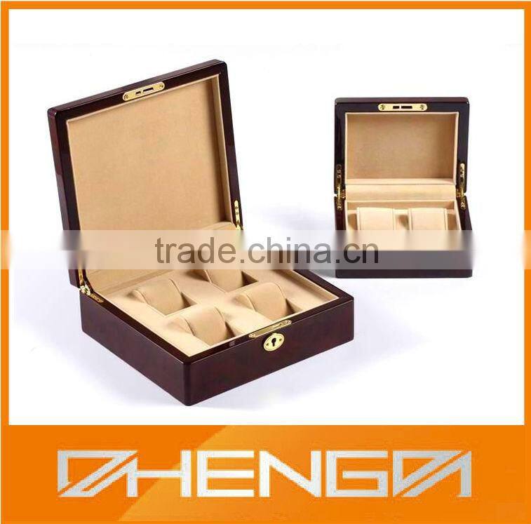 High quality guangzhou factory custom made-in-china elegant wooden watch winder box (ZDS-SJF113)