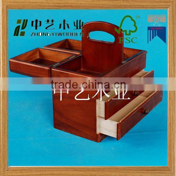 christmas decorative wooden jewelry storage gift packing box