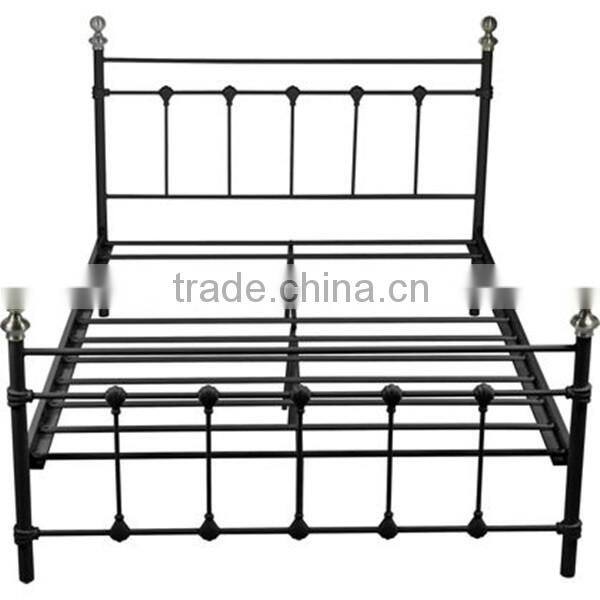 European style bed with brass