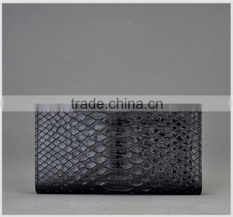 Customize Handmade Real Python Snakeskin Business Credit Card Wallet