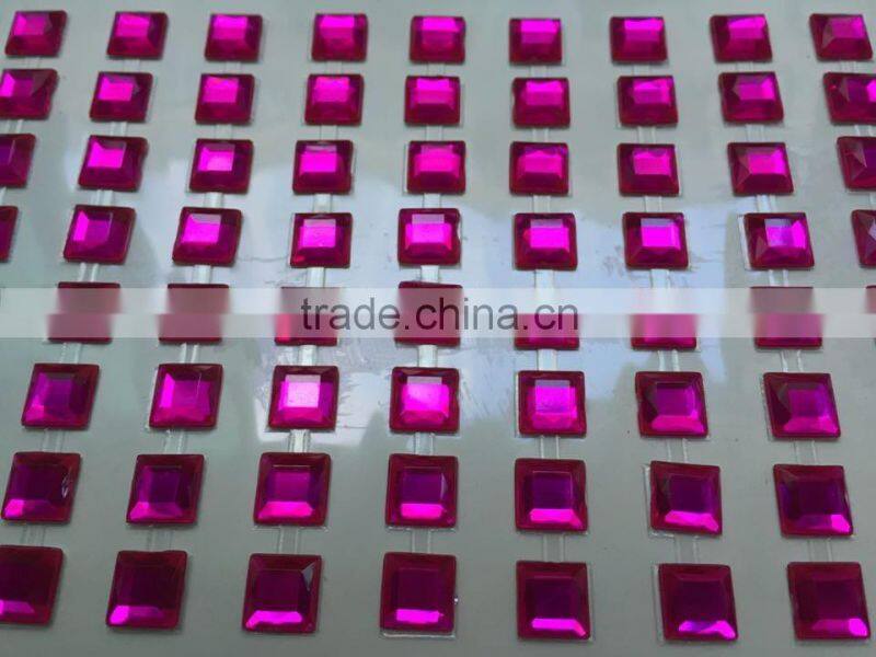 glitter self adhesive crystal rhinestone sticker sheets