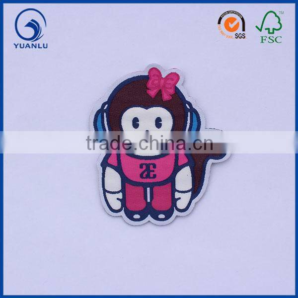 flower woven patch garment embroidery labels