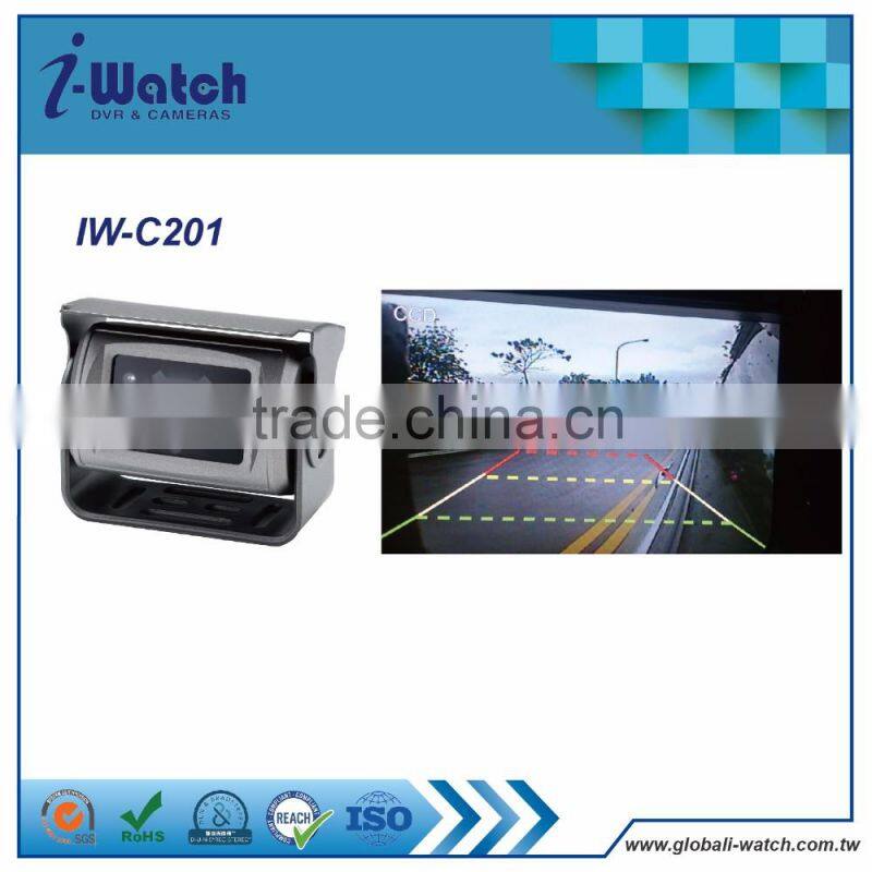 IW-C201 12/32v snoy rear view camera 15 m ir distance rear view camera 360 deg reversing mini car camera