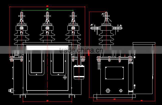 High quality 6kV 10KV 35KV outdoor type High-Voltage electric measuring tank