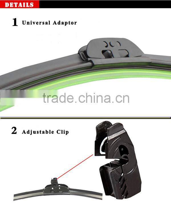 2016 Top Quality Wiper Blade/Windshield Bone Wiper Blades/Framless Wiper Blades Made In China