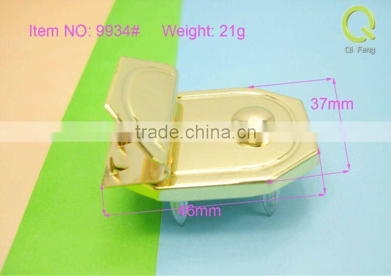 qifeng fashion hardware bag iron bag case lock 9934#