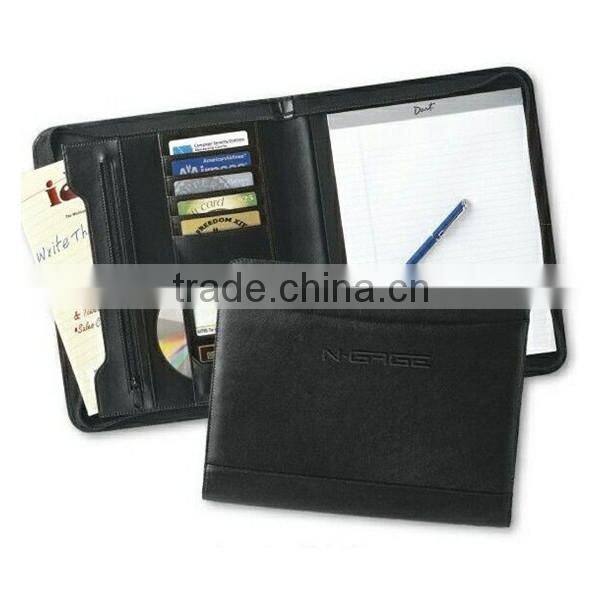 2015 fashion ring binder leather folder planner