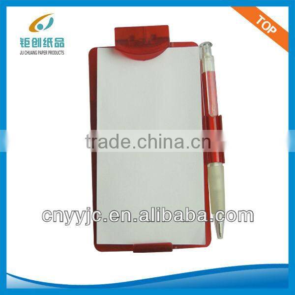 fancy car writing note pad set auto notebook holder with pen for promotion