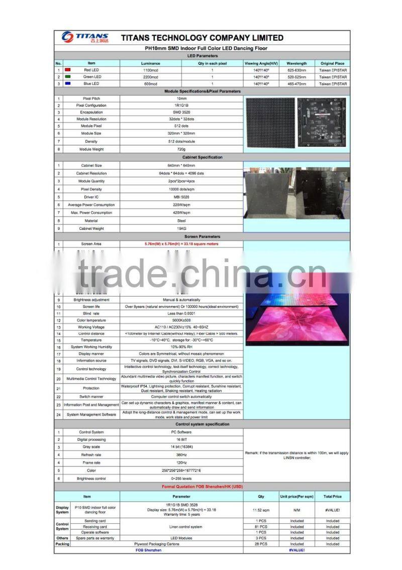 Pixel pitch 3mm indoor stage event Usage and Video Display Function indoor LED video walls