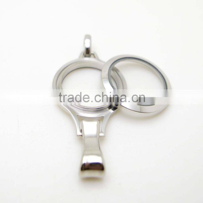 2016 new design DIY fashion jewelry polish&brush girls floating lockets,316l stainless steel wholesale floating