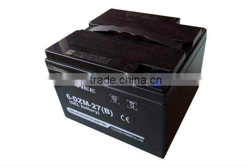 DZM Series VRLA Gel Type E-Bike Battery, 12V37Ah at 20hr rate