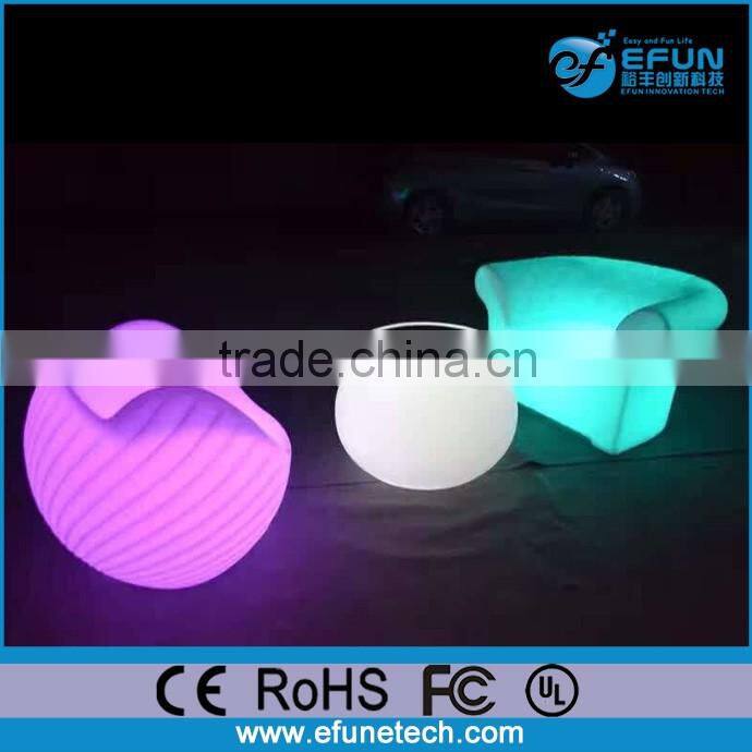 curved design IR control rgb color changed illuminated led indoor outdoor furniture sofa