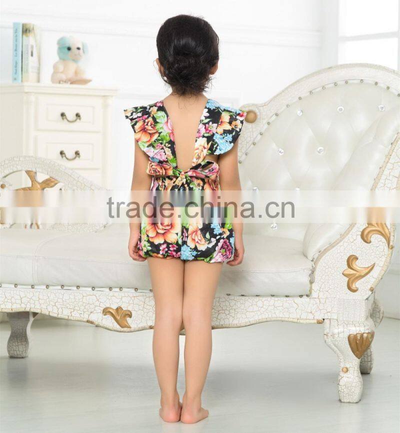 Yiwu Kapu Clothing kids clothes bulk wholesale fashionable baby jumpsuit vintage baby summer romper