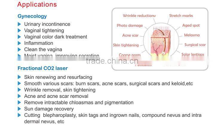 Factory direct sales CE FDA approved 7 hinged joint arm best co2 fractional laser peel machine
