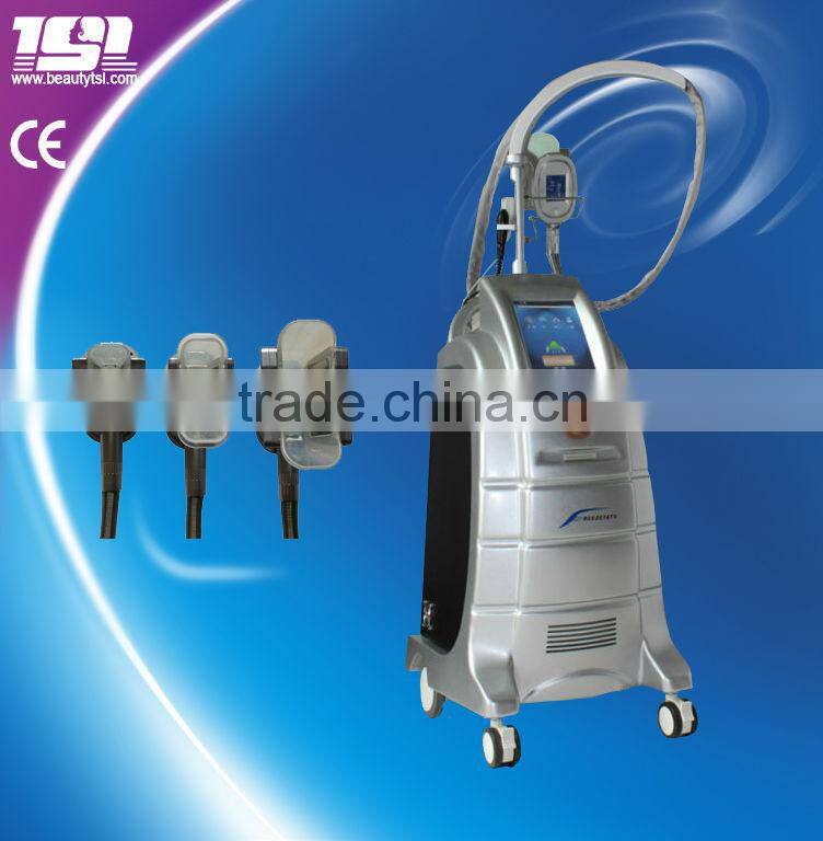 Cryolipolisis beauty freezing liposuction with 3 dismountable heads,large touch screen,26% fat reduce at the first time