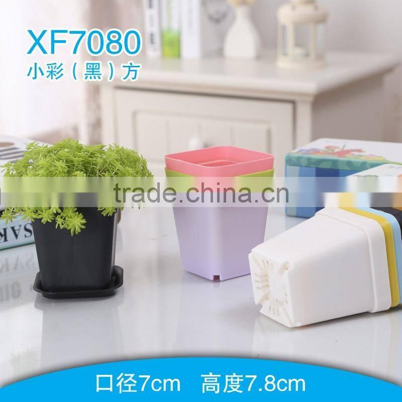 small square plastic flower pot injection mould
