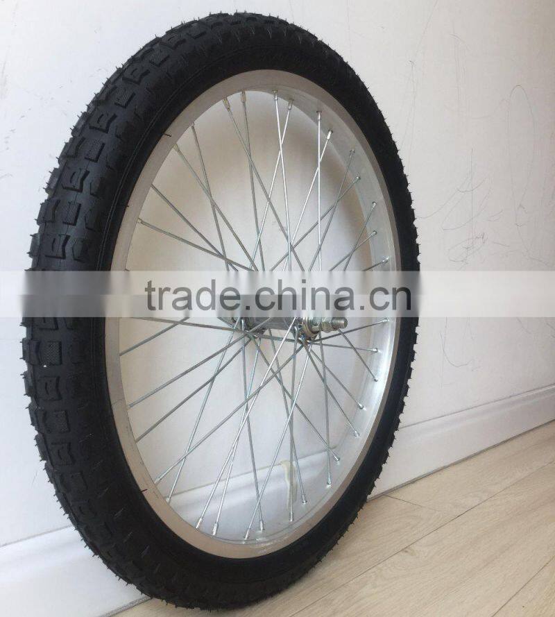 20x2.125 cart wheel (for dog cart, Rubbish cart, hospital cart )