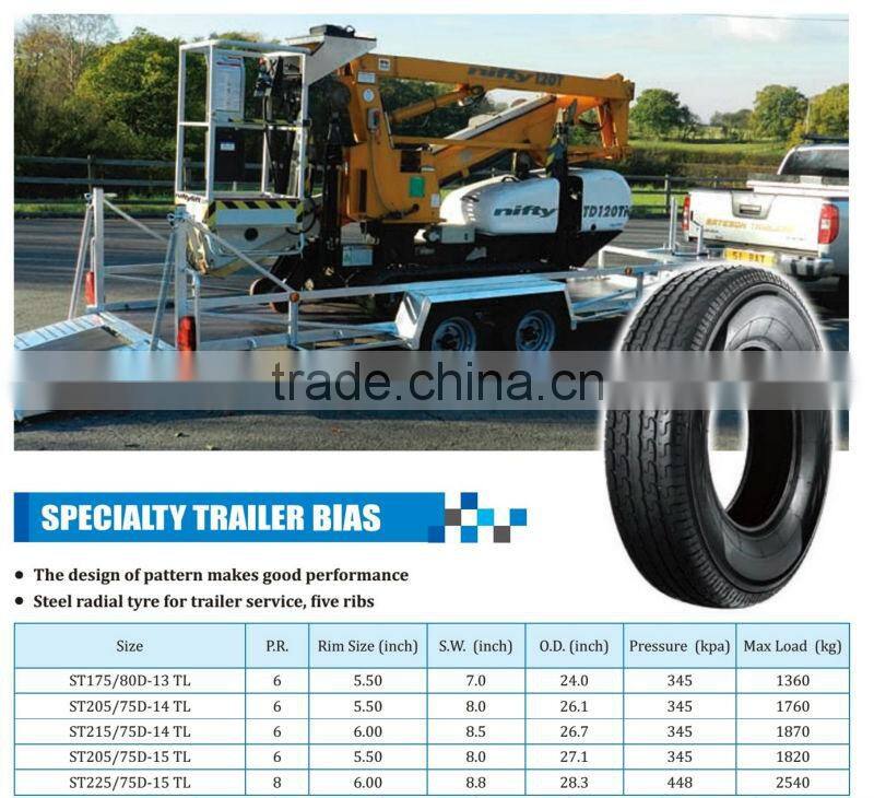 BIAS STB tires for Specialty trailer