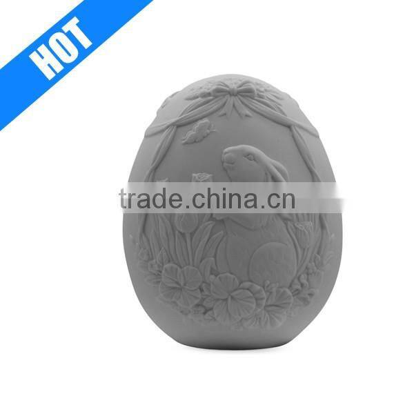 custom 6" ceramic white bunny Easter egg night light