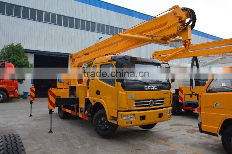 factory directly sale Dongfeng 16~18m high working truck with one and half cab