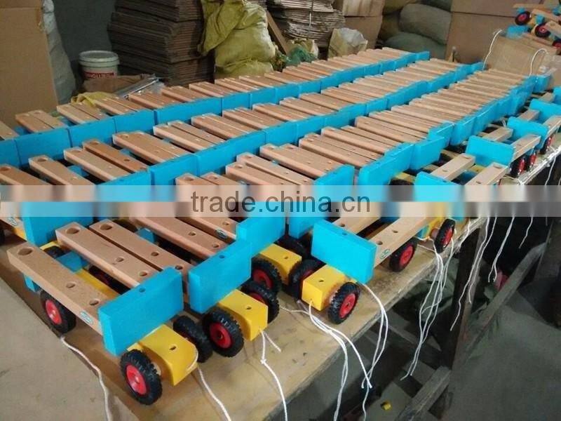 Customize kids disassembly wooden DIY toy car assembly