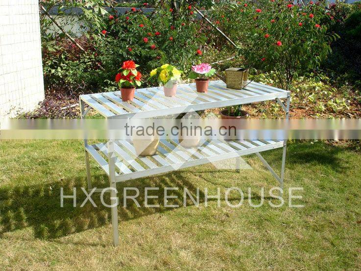 Greenhouse free standing metal flower shelf HX56 series