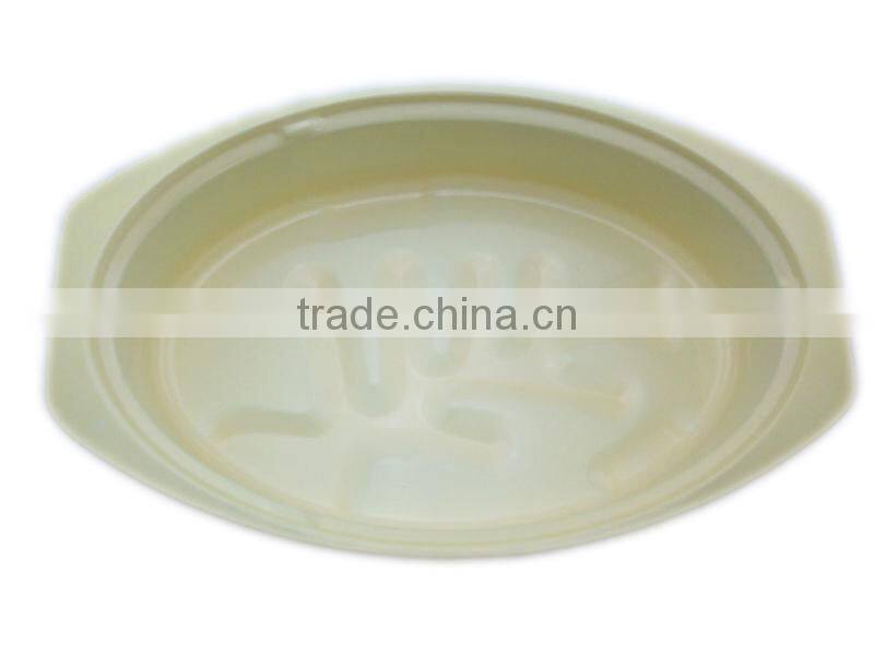 Nice yellow oval ceramic coating roaster pan