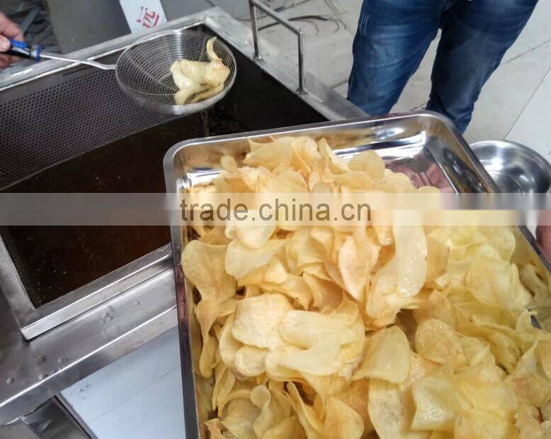 Cassava Potato Chips Crisps Banana Plantain Chips Batch Basket Fryer Frying Machine System