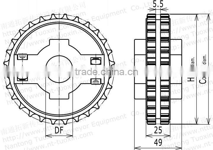 Split Injection Moulded Sprocket